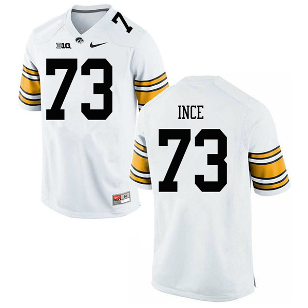 Men #73 Cody Ince Iowa Hawkeyes College Football Jerseys Sale-White - Click Image to Close